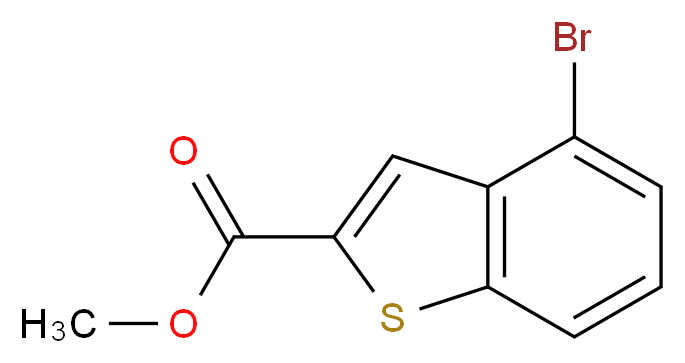 methyl 4-bromo-1-benzothiophene-2-carboxylate_分子结构_CAS_360575-29-7