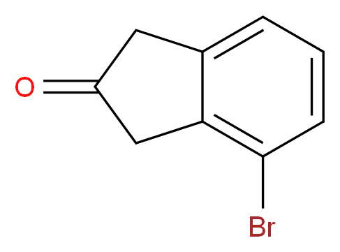 4-Bromo-indan-2-one_分子结构_CAS_846032-36-8)