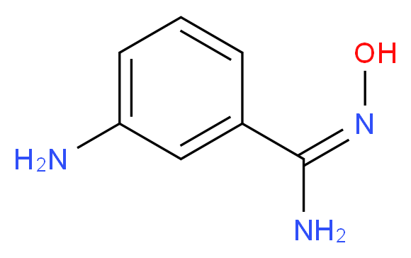 (E)-3-amino-N'-hydroxybenzene-1-carboximidamide_分子结构_CAS_100524-07-0