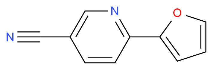 6-(2-furyl)nicotinonitrile_分子结构_CAS_619334-28-0)