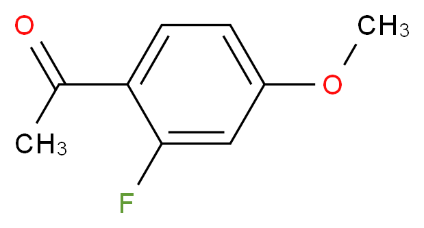 2′-氟-4′-甲氧基苯乙酮_分子结构_CAS_74457-86-6)