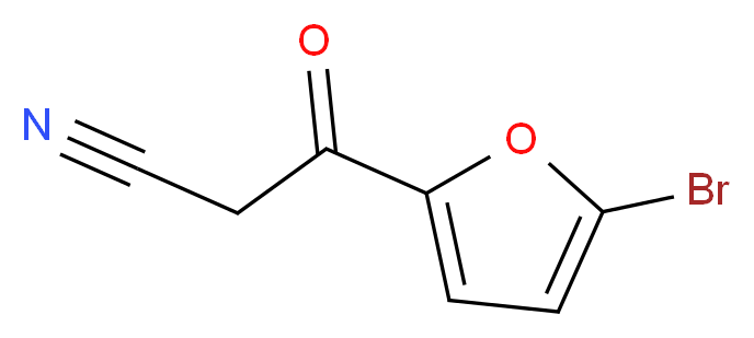 3-(5-bromofuran-2-yl)-3-oxopropanenitrile_分子结构_CAS_93277-17-9)