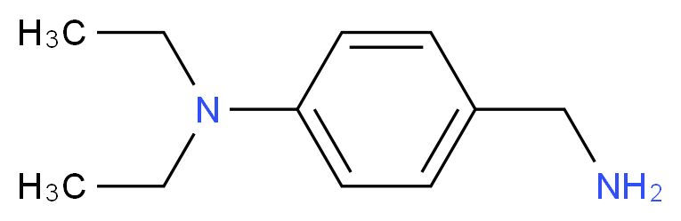4-(aminomethyl)-N,N-diethylaniline_分子结构_CAS_40336-81-0