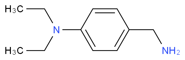 4-(Aminomethyl)-N,N-diethylaniline_分子结构_CAS_40336-81-0)