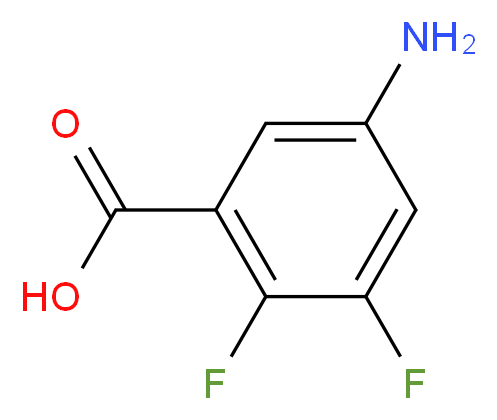 5-amino-2,3-difluorobenzoic acid_分子结构_CAS_874838-32-1