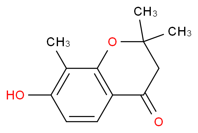 7-hydroxy-2,2,8-trimethyl-2,3-dihydro-4H-chromen-4-one_分子结构_CAS_50544-72-4)