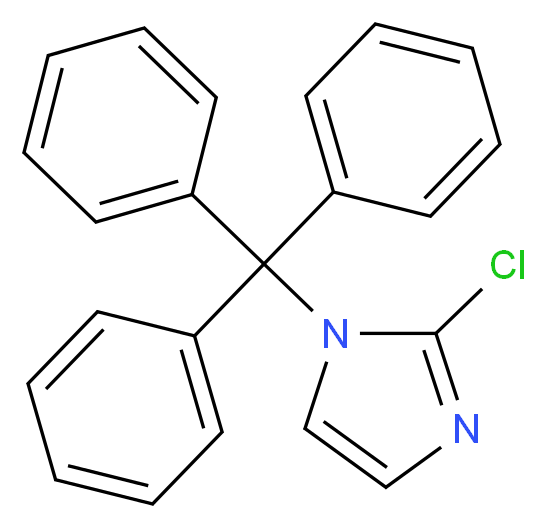 2-chloro-1-(triphenylmethyl)-1H-imidazole_分子结构_CAS_67478-48-2