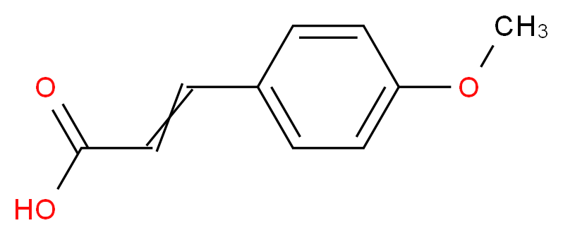 3-(4-methoxyphenyl)prop-2-enoic acid_分子结构_CAS_830-09-1