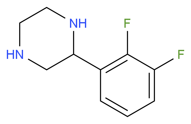 2-(2,3-DIFLUORO-PHENYL)-PIPERAZINE_分子结构_CAS_910444-49-4)