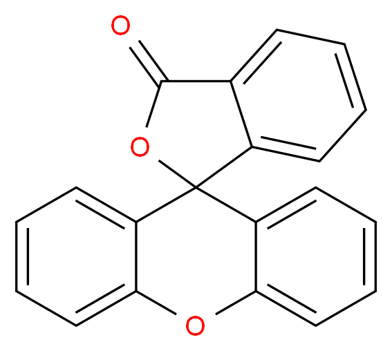 3H-spiro[2-benzofuran-1,9'-xanthene]-3-one_分子结构_CAS_596-24-7