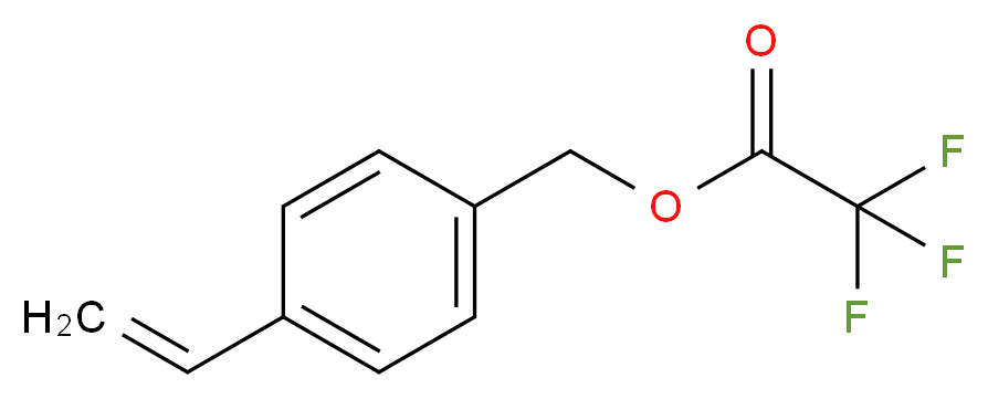 (4-ethenylphenyl)methyl 2,2,2-trifluoroacetate_分子结构_CAS_229956-99-4