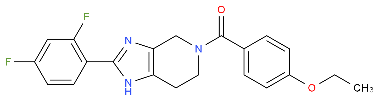 2-(2,4-difluorophenyl)-5-(4-ethoxybenzoyl)-4,5,6,7-tetrahydro-1H-imidazo[4,5-c]pyridine_分子结构_CAS_)