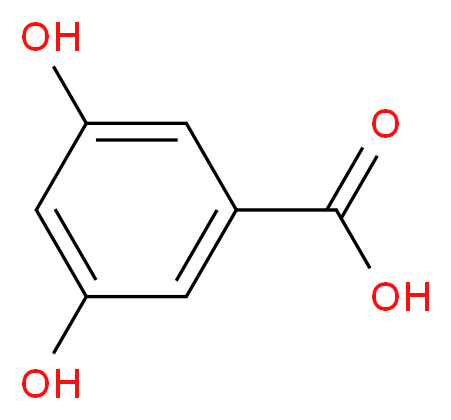 3,5-dihydroxybenzoic acid_分子结构_CAS_99-10-5