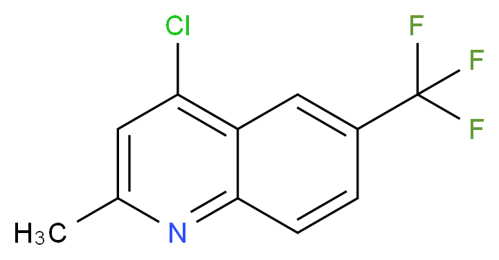4-CHLORO-2-METHYL-6-TRIFLUOROMETHYLQUINOLINE_分子结构_CAS_867167-05-3)