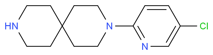 3-(5-chloropyridin-2-yl)-3,9-diazaspiro[5.5]undecane_分子结构_CAS_918652-91-2