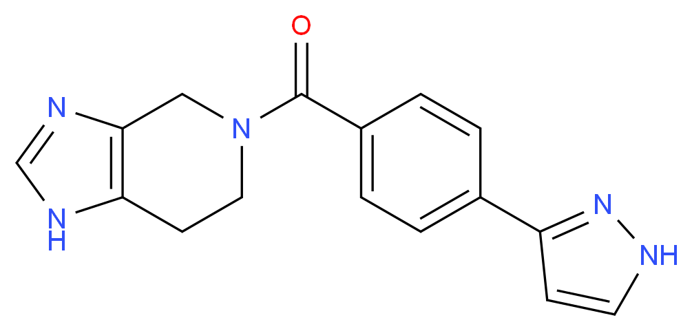 5-[4-(1H-pyrazol-3-yl)benzoyl]-4,5,6,7-tetrahydro-1H-imidazo[4,5-c]pyridine_分子结构_CAS_)