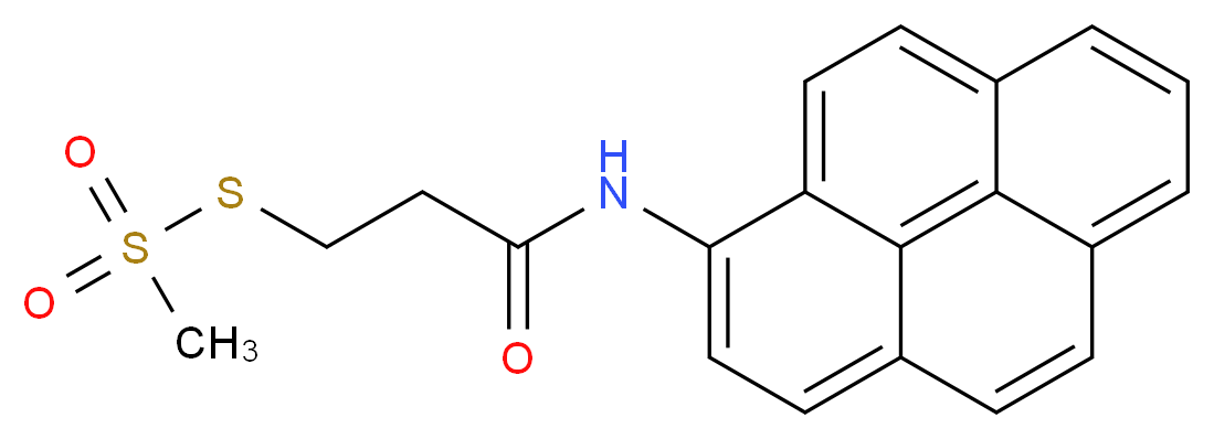 3-(methanesulfonylsulfanyl)-N-(pyren-1-yl)propanamide_分子结构_CAS_384342-64-7