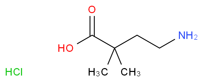 4-amino-2,2-dimethylbutanoic acid hydrochloride_分子结构_CAS_138146-22-2