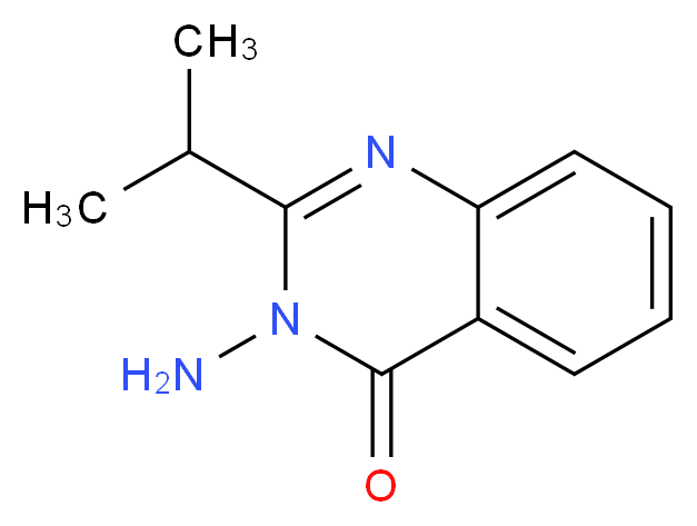 3-amino-2-(propan-2-yl)-3,4-dihydroquinazolin-4-one_分子结构_CAS_70589-51-4