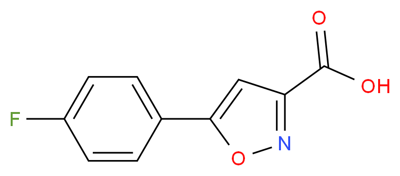 5-(4-fluorophenyl)isoxazole-3-carboxylic acid_分子结构_CAS_)