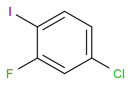 4-氯-2-氟-1-碘苯_分子结构_CAS_6797-79-1)