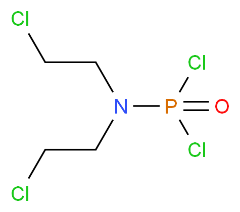 Bis(2-chloroethyl)aminophosphoric Dichloride_分子结构_CAS_127-88-8)