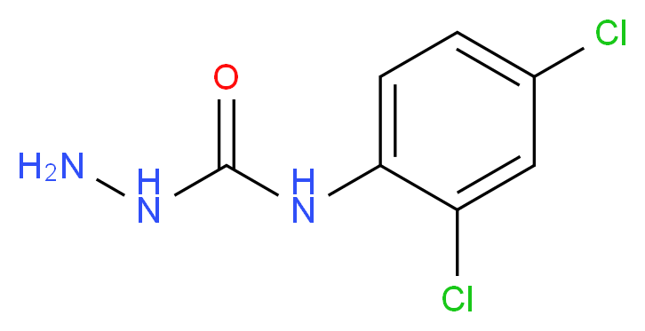 3-amino-1-(2,4-dichlorophenyl)urea_分子结构_CAS_)