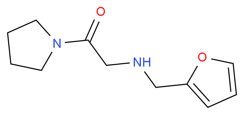 N-(2-Furylmethyl)-N-(2-oxo-2-pyrrolidin-1-ylethyl) amine_分子结构_CAS_)