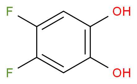 4,5-Difluorobenzene-1,2-diol_分子结构_CAS_147300-08-1)