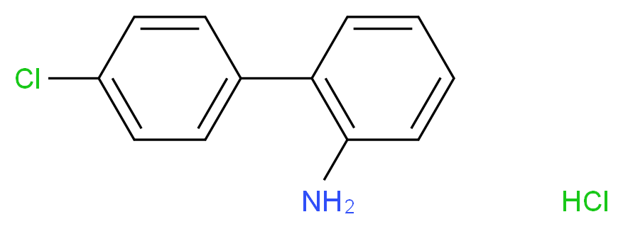 2-Amino-4'-chlorobiphenyl hydrochloride_分子结构_CAS_1204-44-0)