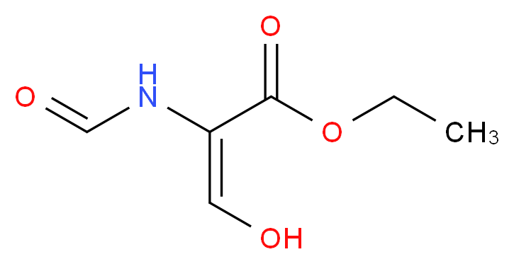 ethyl (2E)-3-hydroxy-2-formamidoprop-2-enoate_分子结构_CAS_61934-93-8