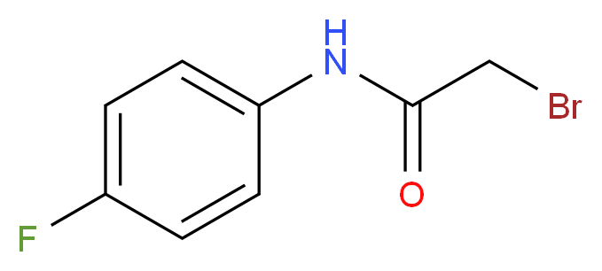 2-Bromo-N-(4-fluorophenyl)acetamide_分子结构_CAS_2195-44-0)