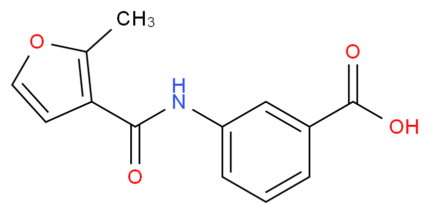 3-(2-methylfuran-3-amido)benzoic acid_分子结构_CAS_298686-55-2
