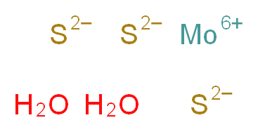 molybdenum(6+) ion dihydrate trisulfanediide_分子结构_CAS_12033-29-3