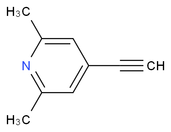 4-ethynyl-2,6-dimethylpyridine_分子结构_CAS_86520-95-8)