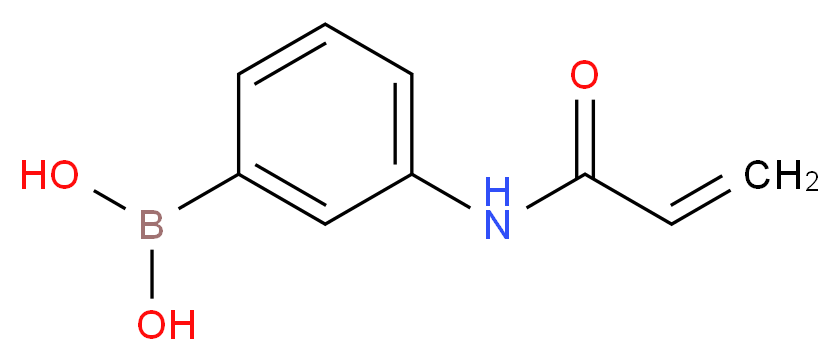 3-(Acryloylamino)benzeneboronic acid_分子结构_CAS_99349-68-5)