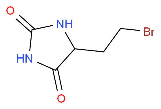 5-(2-Bromoethyl)hydantoin_分子结构_CAS_7471-52-5)