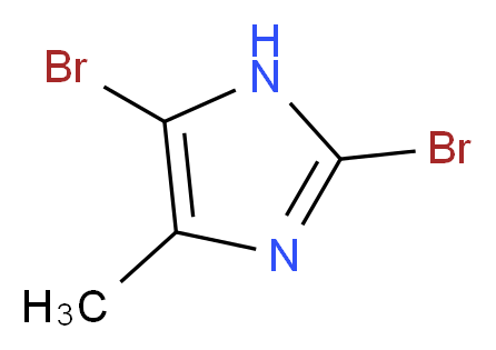 2,5-dibromo-4-methyl-1H-imidazole_分子结构_CAS_219814-29-6