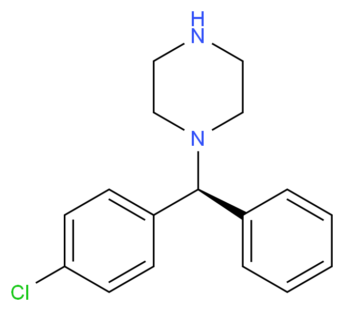 1-[(S)-(4-chlorophenyl)(phenyl)methyl]piperazine_分子结构_CAS_439858-21-6