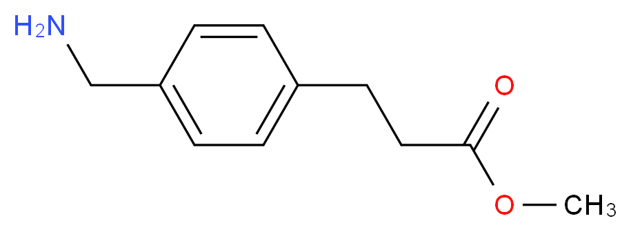 methyl 3-[4-(aminomethyl)phenyl]propanoate_分子结构_CAS_100511-78-2