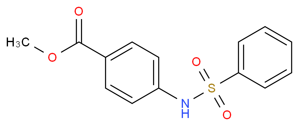 methyl 4-benzenesulfonamidobenzoate_分子结构_CAS_107920-79-6