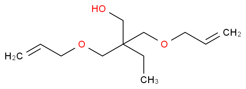 2,2-bis[(prop-2-en-1-yloxy)methyl]butan-1-ol_分子结构_CAS_682-09-7