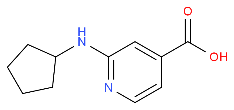 2-(Cyclopentylamino)isonicotinic acid_分子结构_CAS_1019127-19-5)