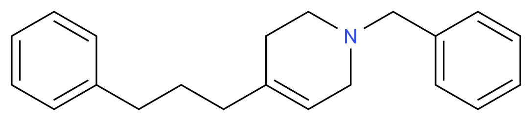 1-Benzyl-4-(3-phenylpropyl)-1,2,3,6-tetrahydropyridine_分子结构_CAS_70152-27-1)