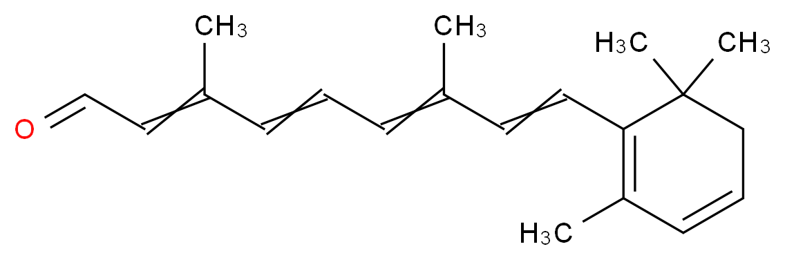 3,7-dimethyl-9-(2,6,6-trimethylcyclohexa-1,3-dien-1-yl)nona-2,4,6,8-tetraenal_分子结构_CAS_472-87-7