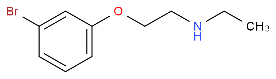 [2-(3-bromophenoxy)ethyl](ethyl)amine_分子结构_CAS_915920-60-4