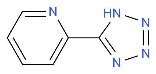 2-(1H-1,2,3,4-tetrazol-5-yl)pyridine_分子结构_CAS_)