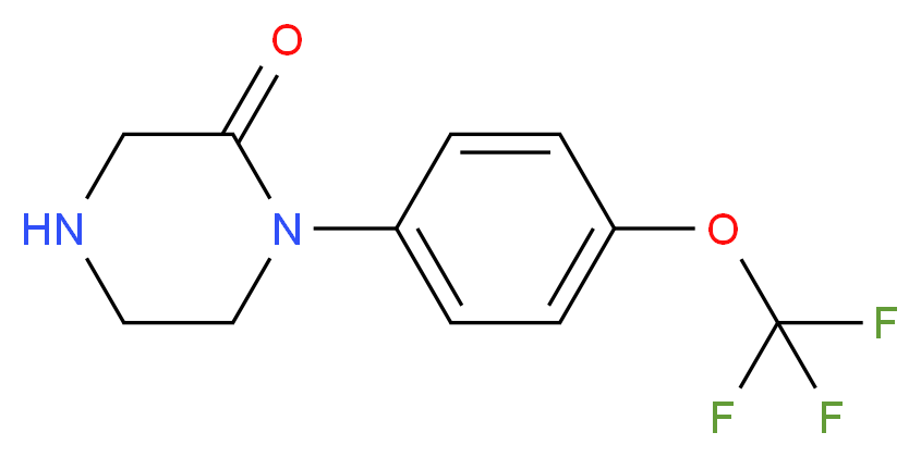 1-[4-(trifluoromethoxy)phenyl]piperazin-2-one_分子结构_CAS_267659-71-2