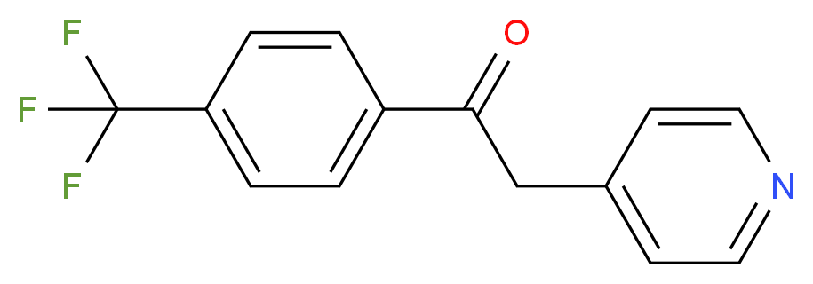 2-PYRIDIN-4-YL-1-(4-TRIFLUOROMETHYL-PHENYL)-ETHANONE_分子结构_CAS_125996-71-6)