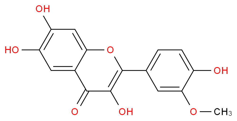 3,6,7-trihydroxy-2-(4-hydroxy-3-methoxyphenyl)-4H-chromen-4-one_分子结构_CAS_480-19-3